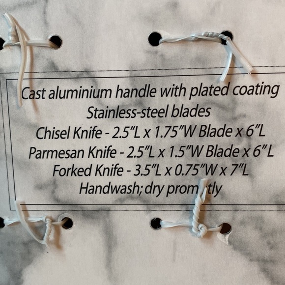 Napa Style 3 piece cheese knife set - Picture 3 of 6